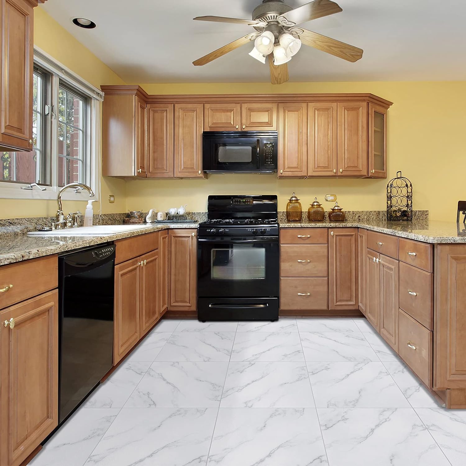 Miniatura 6 de Azulejo adhesivo 30x30 blanco FK23D-237